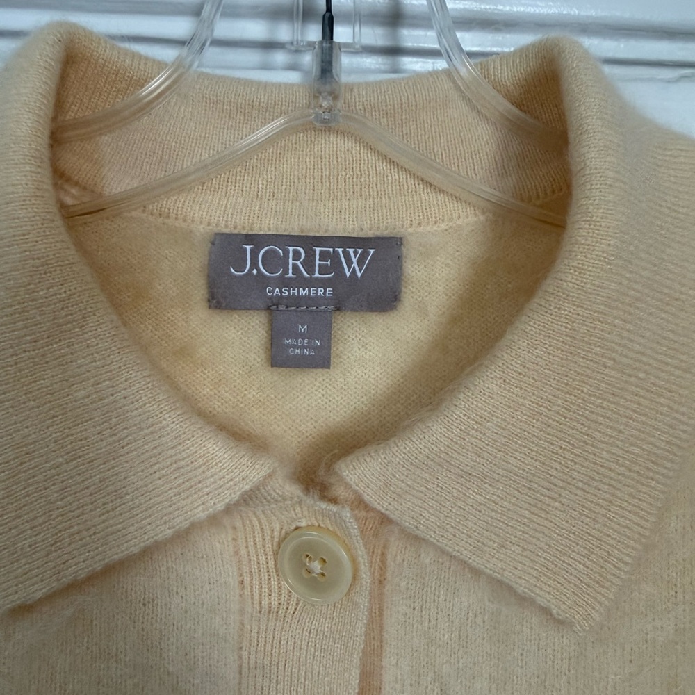 J. Crew Cream Short-Sleeve Polo Sweater - Picture 2 of 4
